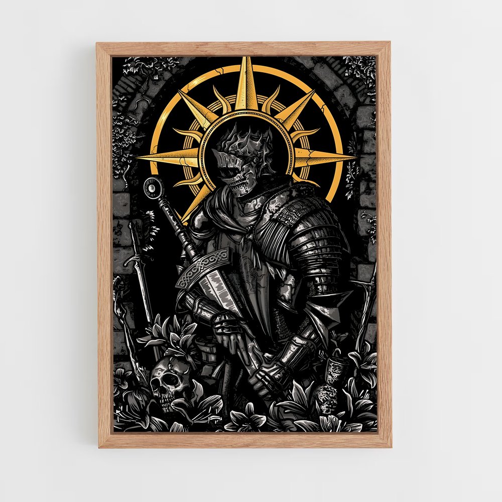 Poster L'Éclat du Chevalier – affiche Dark souls (vue 4)